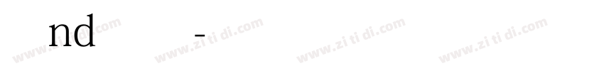 2nd 常规字体转换